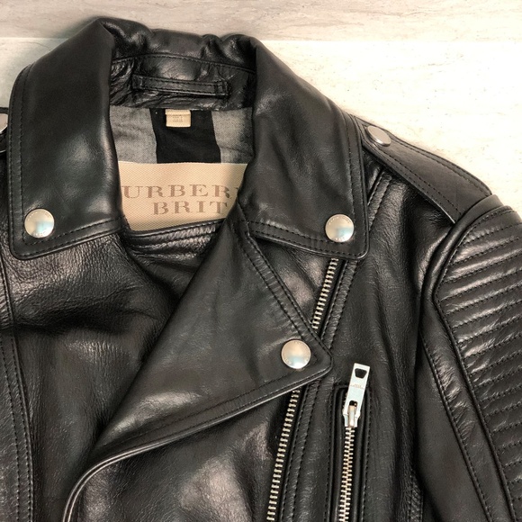 Burberry Women's Leather Bomber Jacket - Picture 2 of 8